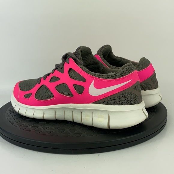 Nike Free Run+ 2 Pink/Gray Athletic Running Shoes 443816-206 Women's Size 7 - Picture 7 of 12